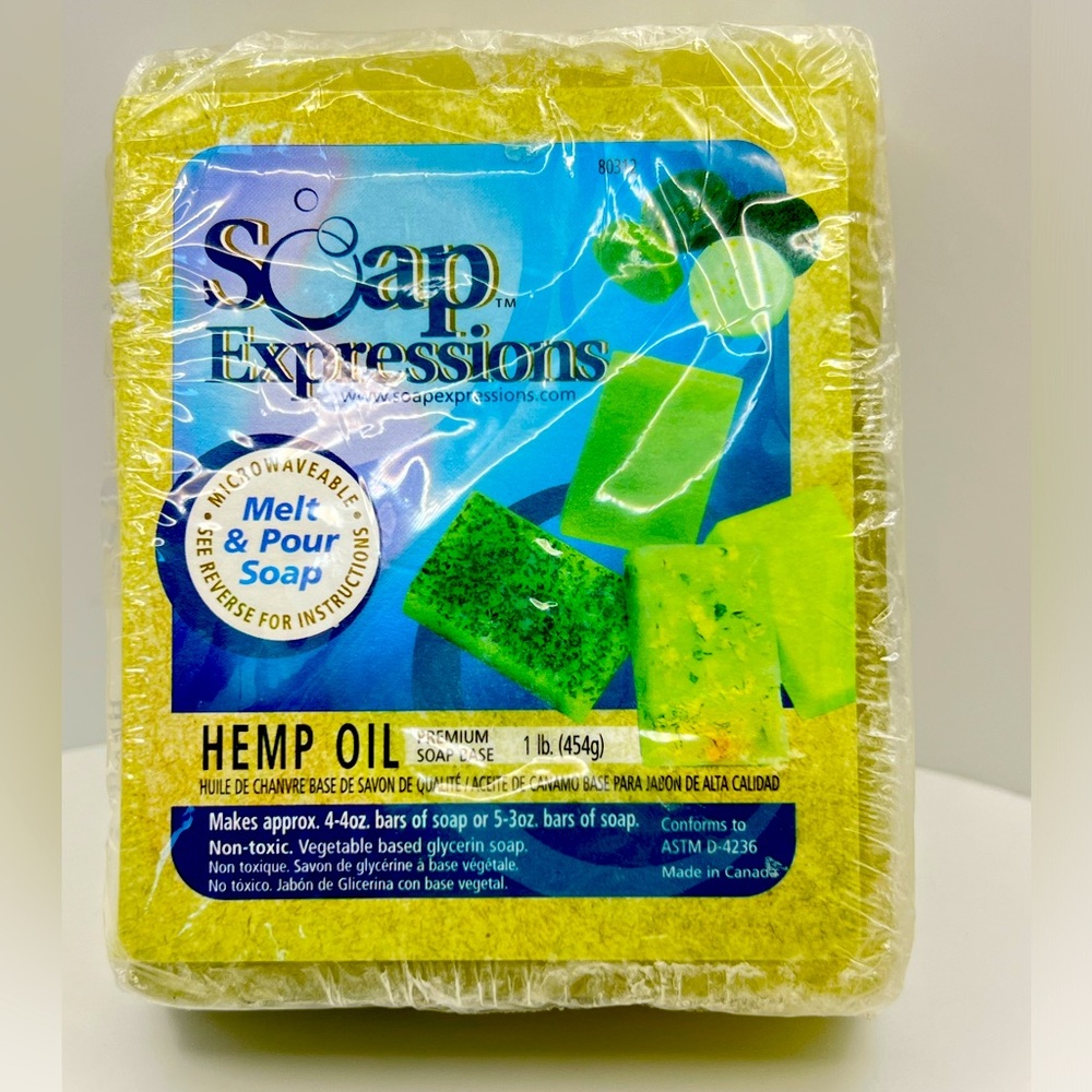 Soap Expression ~ Hemp Oil ~ Vegetable Based Glycerin Soap ~ Premium Soap Base